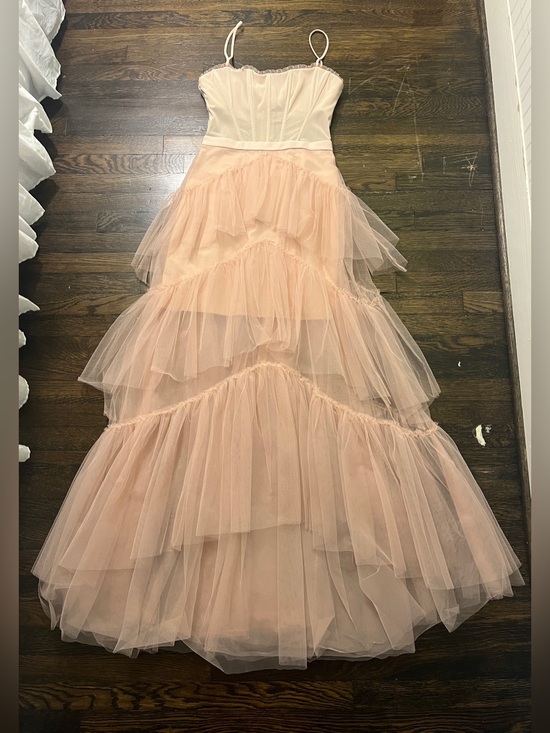 BCBGMaxAzria Dresses & Skirts - BCBGMaxAzria Blush Pink Tiered Tulle Gown